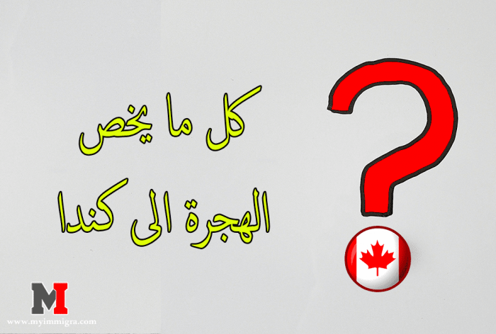 كيفية الهجرة الى كندا والحصول على التأشيرة الكندية والوثائق المطلوبة للهجرة لكندا