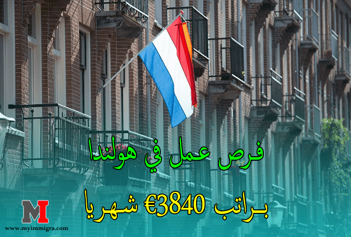 فرص عمل في هولندا براتب €3840 شهريا بدون أي شروط نهائياً